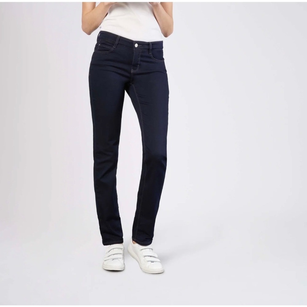 MAC Jeans Dream Denim Straight Leg Dark Wash EU 32 US 2 Stretch NWT $290